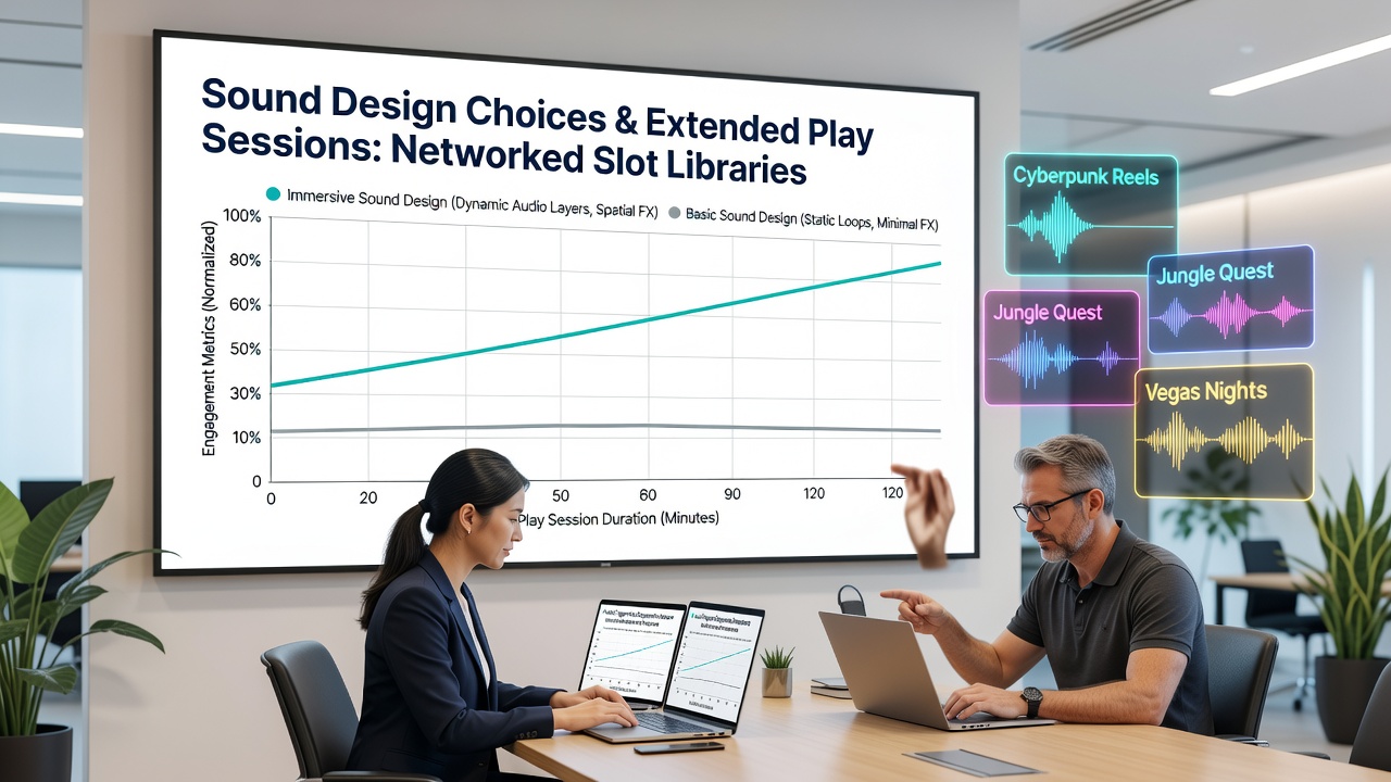 Detailed view of audio waveform analysis tied to player session timelines in slot network software